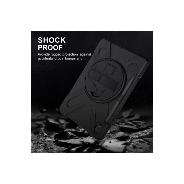 Samsung Galaxy P610 Tab S6 Lite 10.4 Kılıf Amazing Tablet Kapak - Siyah