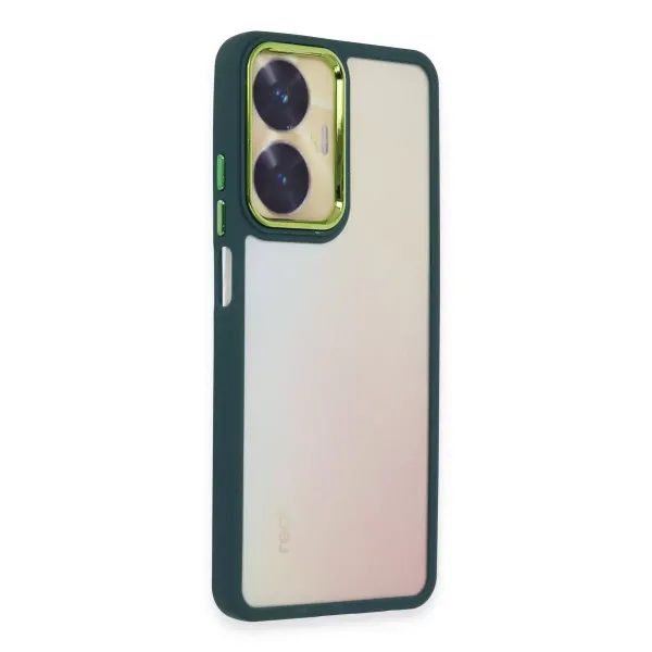 Realme C55 Kılıf Dora Kapak - Haki Yeşil