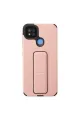 Xiaomi Redmi 9c Kılıf Mega Standlı Silikon - Pudra