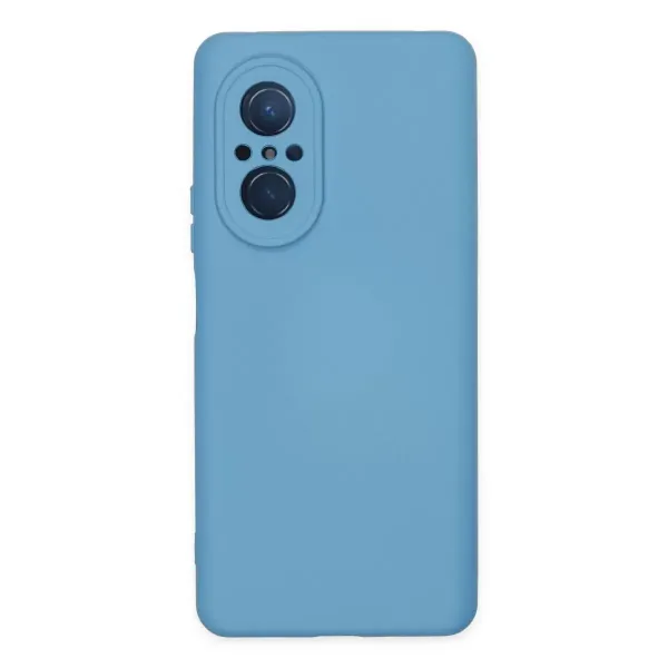 Huawei Nova 9 Se Kılıf Nano İçi Kadife Silikon - Mavi