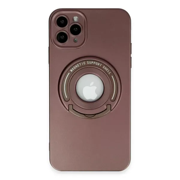 Apple İphone 12 Pro Kılıf Lukka Magneticsafe Kapak - Kahverengi