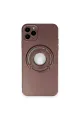 Apple İphone 12 Pro Kılıf Lukka Magneticsafe Kapak - Kahverengi