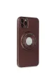 Apple İphone 12 Pro Kılıf Lukka Magneticsafe Kapak - Kahverengi