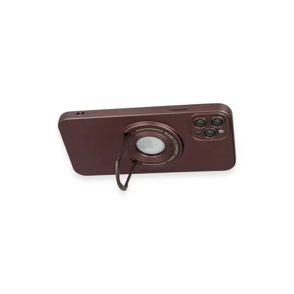 Apple İphone 12 Pro Kılıf Lukka Magneticsafe Kapak - Kahverengi