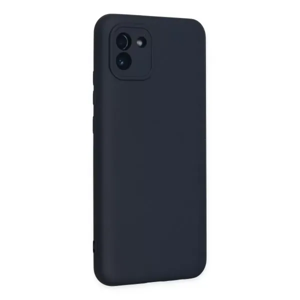 Samsung Galaxy A03 Kılıf Nano İçi Kadife Silikon - Lacivert