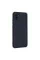Samsung Galaxy A03 Kılıf Nano İçi Kadife Silikon - Lacivert