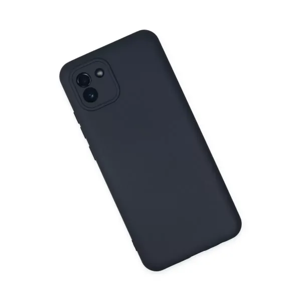 Samsung Galaxy A03 Kılıf Nano İçi Kadife Silikon - Lacivert