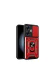 Realme C55 Kılıf Pars Lens Yüzüklü Silikon - Kırmızı