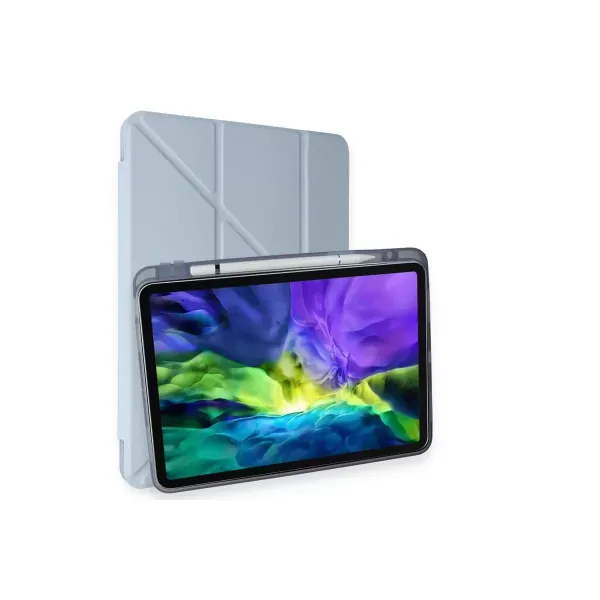 Apple İpad Air 4 10.9 Kılıf Kalemlikli Mars Tablet Kılıfı - Mavi