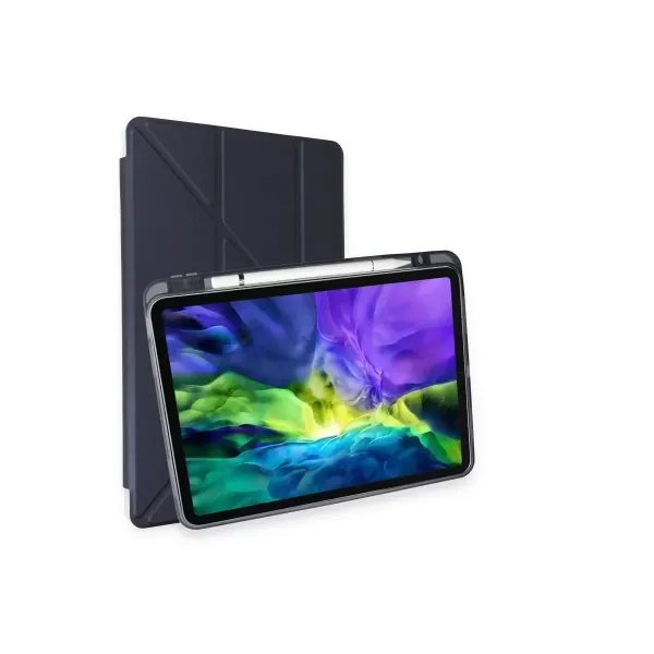 Apple İpad Air 4 10.9 Kılıf Kalemlikli Mars Tablet Kılıfı - Lacivert