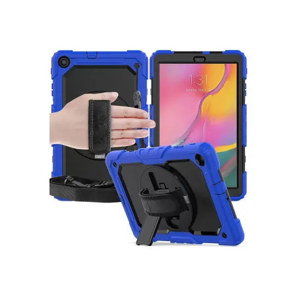 Samsung Galaxy T510 Tab A 10.1 Kılıf Pars Tablet Kapak - Mavi