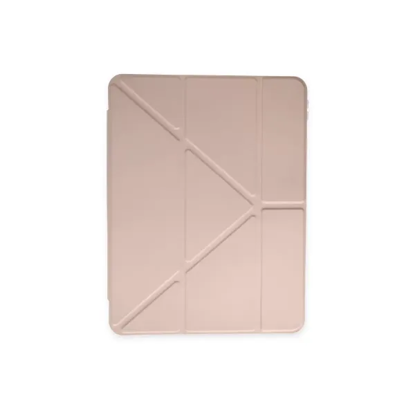 Apple İpad Pro 12.9 (2021) Kılıf Kalemlikli Mars Tablet Kılıfı - Rose Gold
