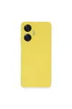 Realme C55 Kılıf Nano İçi Kadife Silikon - Sarı