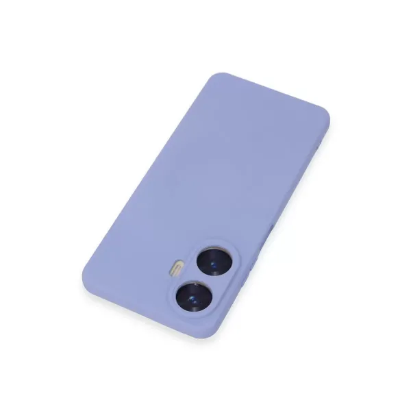 Realme C55 Kılıf Nano İçi Kadife Silikon - Lila
