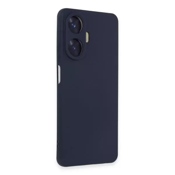 Realme C55 Kılıf Nano İçi Kadife Silikon - Mor