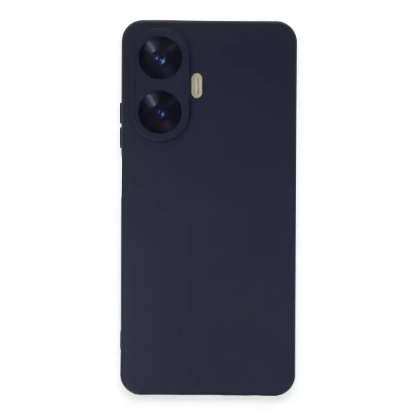 Realme C55 Kılıf Nano İçi Kadife Silikon - Mor