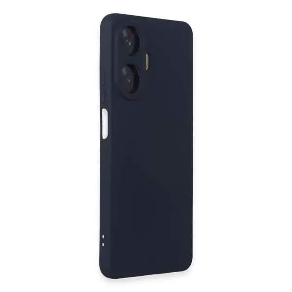 Realme C55 Kılıf Nano İçi Kadife Silikon - Lacivert