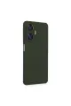 Realme C55 Kılıf Nano İçi Kadife Silikon - Koyu Yeşil