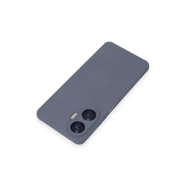 Realme C55 Kılıf Nano İçi Kadife Silikon - Gri