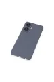 Realme C55 Kılıf Nano İçi Kadife Silikon - Gri
