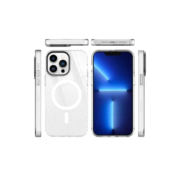 Apple İphone 13 Pro Kılıf Beta Magneticsafe Silikon - Şeffaf