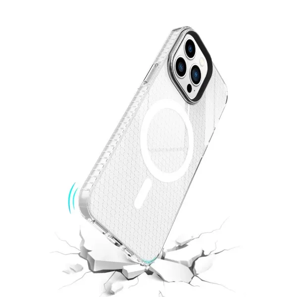 Apple İphone 13 Pro Kılıf Beta Magneticsafe Silikon - Şeffaf