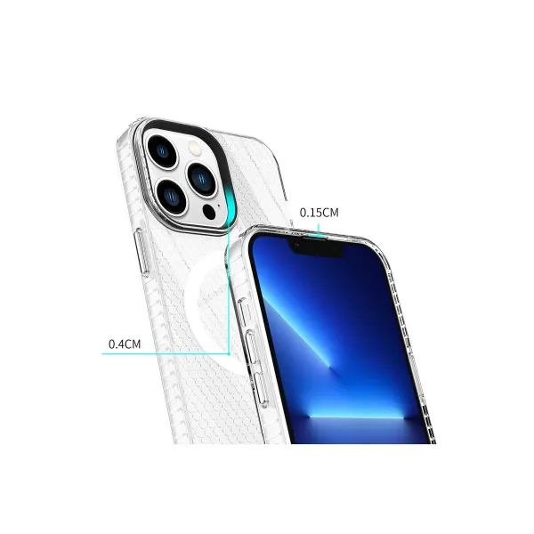 Apple İphone 13 Pro Kılıf Beta Magneticsafe Silikon - Şeffaf