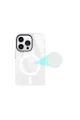 Apple İphone 13 Pro Kılıf Beta Magneticsafe Silikon - Şeffaf