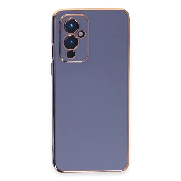 One Plus 9 Kılıf Volet Silikon - Mavi