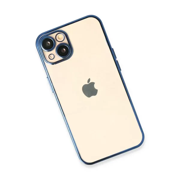 Apple İphone 14 Plus Kılıf Razer Lensli Silikon - Açık Mavi