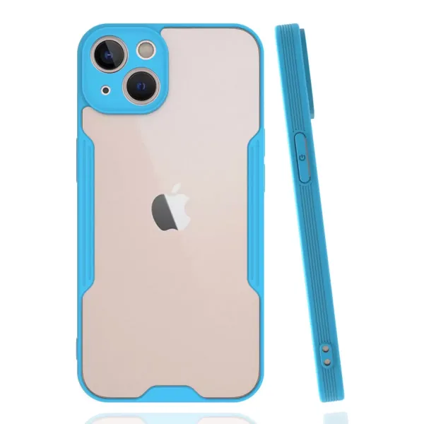 Apple İphone 14 Kılıf Platin Silikon - Mavi