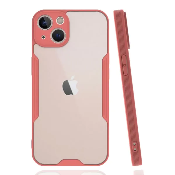 Apple İphone 14 Plus Kılıf Platin Silikon - Pembe