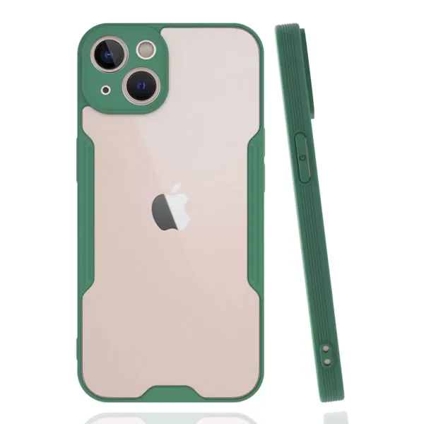 Apple İphone 14 Plus Kılıf Platin Silikon - Yeşil