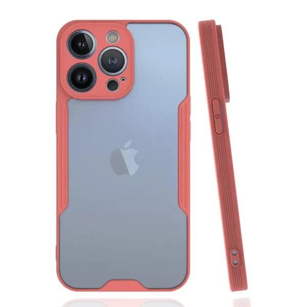 Apple İphone 14 Pro Kılıf Platin Silikon - Pembe