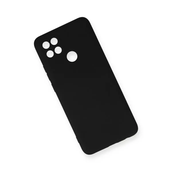 Oppo A15 Kılıf Nano İçi Kadife Silikon - Siyah
