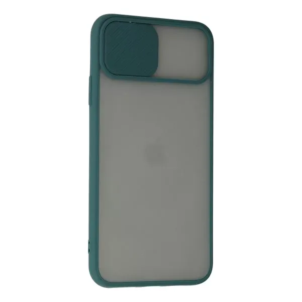 Apple İphone 11 Pro Kılıf Palm Buzlu Kamera Sürgülü Silikon - Yeşil