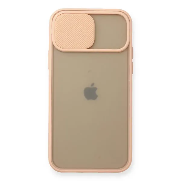 Apple İphone 11 Pro Kılıf Palm Buzlu Kamera Sürgülü Silikon - Pembe