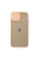 Apple İphone 11 Pro Kılıf Palm Buzlu Kamera Sürgülü Silikon - Pembe