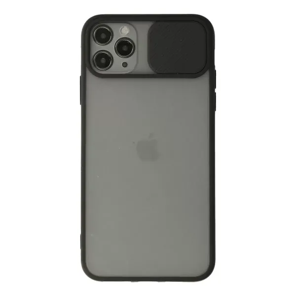 Apple İphone 11 Pro Kılıf Palm Buzlu Kamera Sürgülü Silikon - Siyah