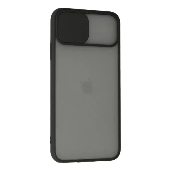 Apple İphone 11 Pro Kılıf Palm Buzlu Kamera Sürgülü Silikon - Siyah