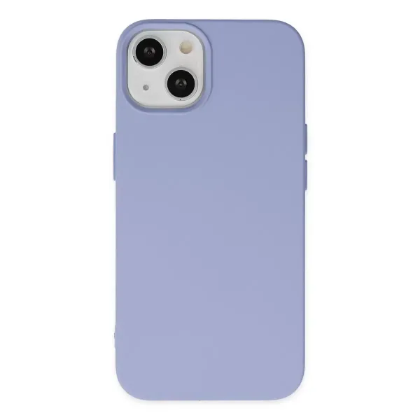 Apple İphone 14 Kılıf Nano İçi Kadife Silikon - Lila