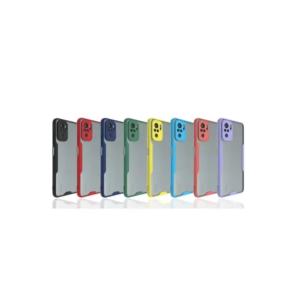 Xiaomi Redmi Note 10 Kılıf Platin Silikon - Kırmızı