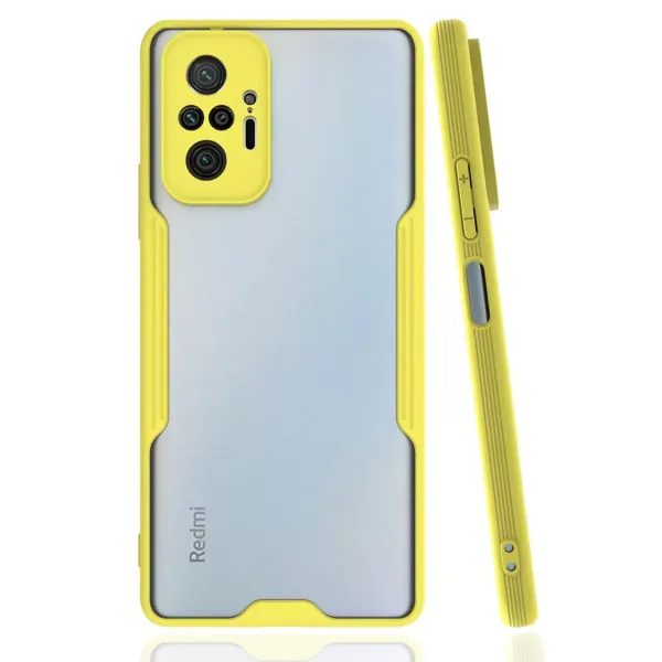Xiaomi Redmi Note 10 Pro Kılıf Platin Silikon - Sarı