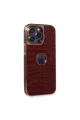 Apple İphone 13 Pro Max Kılıf Snake Kapak - Bordo