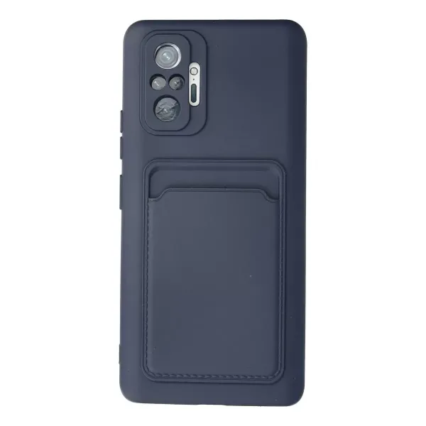 Xiaomi Redmi Note 10 Pro Kılıf Kelvin Kartvizitli Silikon - Lacivert