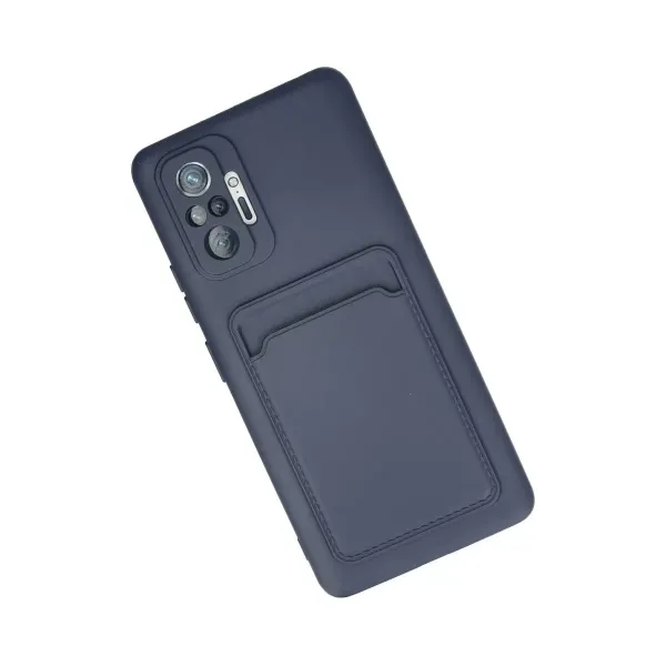 Xiaomi Redmi Note 10 Pro Kılıf Kelvin Kartvizitli Silikon - Lacivert