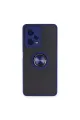 Xiaomi Redmi Note 12 Pro 5g Kılıf Montreal Yüzüklü Silikon Kapak - Lacivert