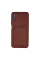 Xiaomi Pocophone M3 Kılıf Kelvin Kartvizitli Silikon - Bordo