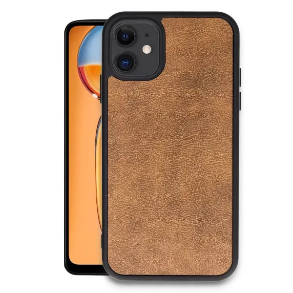Apple İphone 11 Kılıf Aras Deri Kapak - Taba