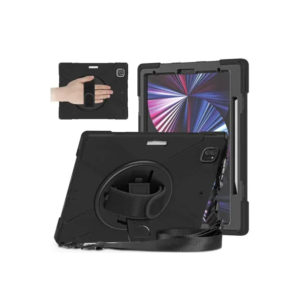 Apple İpad Pro 12.9 (2020) Kılıf Amazing Tablet Kapak - Siyah